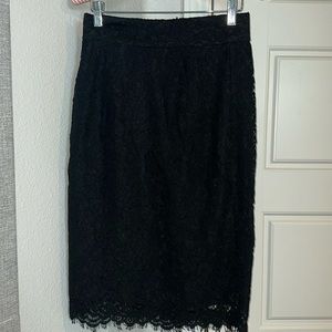 J Crew Lace Pencil Skirt